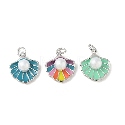 Brass Enamel Pendants KK-B148-03P-1