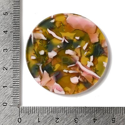 Transparent Christmas Themed Cellulose Acetate(Resin) Pendants OACR-L018-03F-1