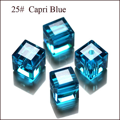 Imitation Austrian Crystal Beads X-SWAR-F074-8x8mm-25-1