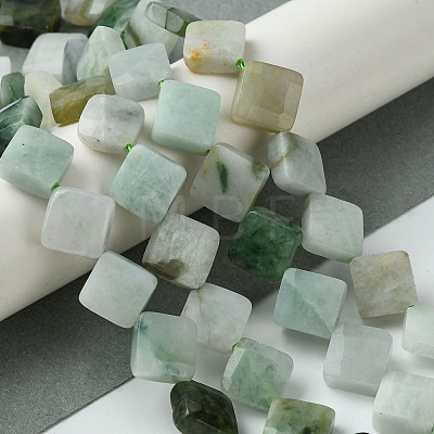 Natural Myanmar Jadeite Beads Strands G-A092-D01-01-1