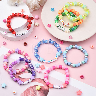 3 Boxs DIY Acrylic Beads Bracelets Making Kits DIY-YW0013-03-1