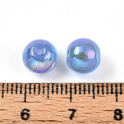 Electroplate Pearlized Glass Pearl Beads EGLA-T021-14B-06-1