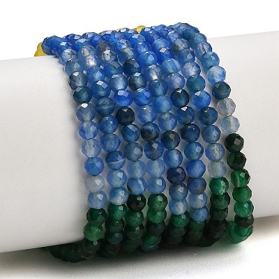 Gradient Color Natural Chalcedony Beads Strands GG-NH0004-A01-01A-1