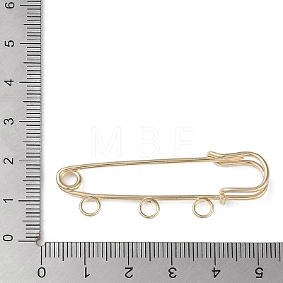 Rack Plating Iron Brooch Findings FIND-D036-03KCG-01-1