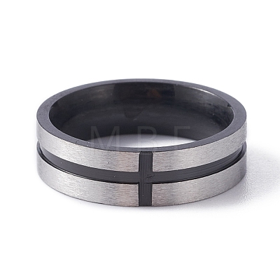 Stainless Steel Plain Band Rings RJEW-TAC0002-006B-BP-1