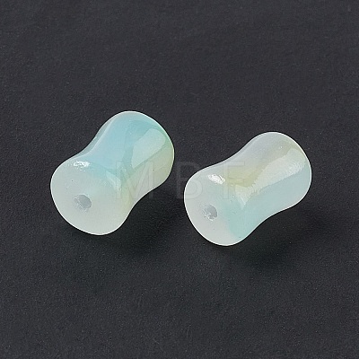 Glass Imitation Jade Beads GLAA-P029-08-1
