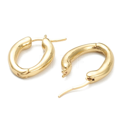 Brass Hoop Earrings EJEW-A058-27-1