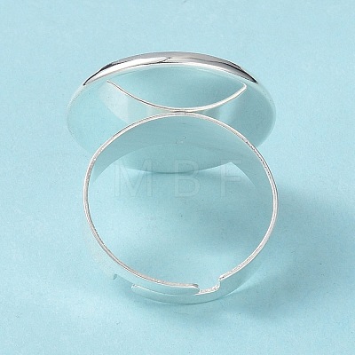 Adjustable 201 Stainless Steel Finger Rings Components STAS-G187-01S-18mm-1