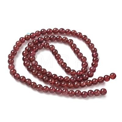 Natural Garnet Beads Strands X-G-Z104-A01-4mm-1