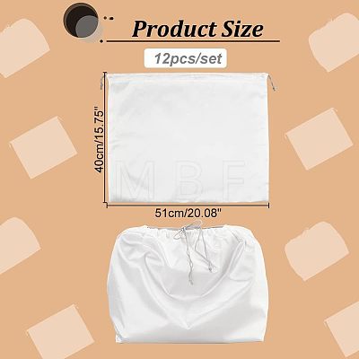 Satin Cloth Bags ABAG-WH0035-027-1