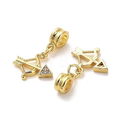 Rack Plating Brass Micro Pave Cubic Zirconia Charms KK-S398-02A-1