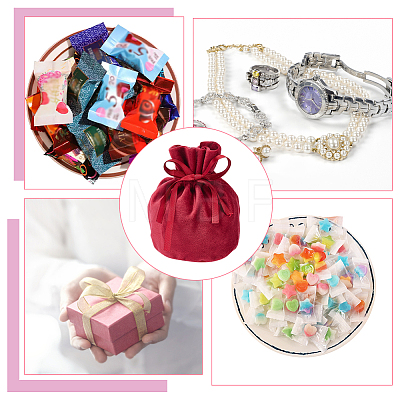 7Pcs 7 Colors Velvet Jewelry Drawstring Gift Bags ABAG-BC0001-39-1