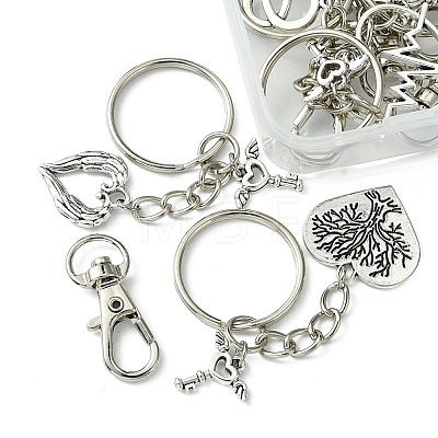 Valentine's Day Heart Alloy Pendant Keychain KEYC-FS0001-03-1