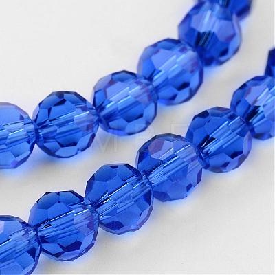 Transparent Glass Bead Strands GLAA-G013-10mm-26-1