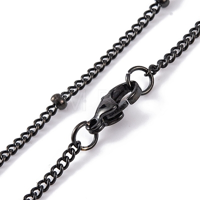 304 Stainless Steel Enamel Necklaces NJEW-Q338-09B-1