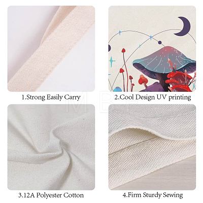 Foldable Canvas Cloth Pouches ABAG-WH0033-016-1