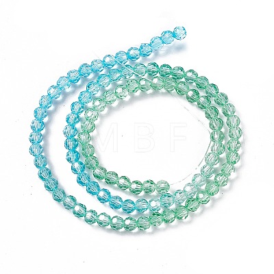 Transparent Glass Beads Strands GLAA-E036-07F-1