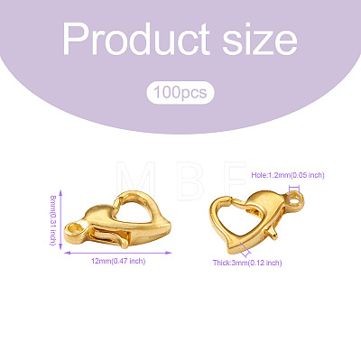 Alloy Lobster Claw Clasps FIND-TAG0001-03G-1