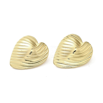 Ion Plating(IP) 304 Stainless Steel Stud Earrings EJEW-C082-03A-G-1