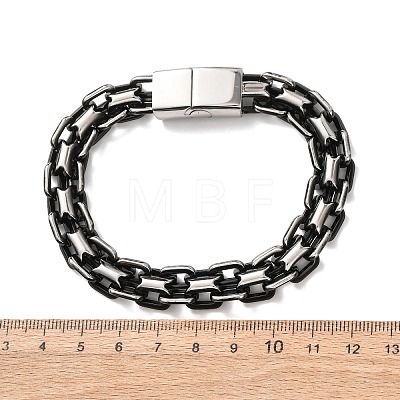 304 Stainless Steel Link Chain Bracelets BJEW-F529-14EB-1