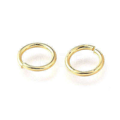 Brass Open Jump Rings KK-V007-004G-07-1