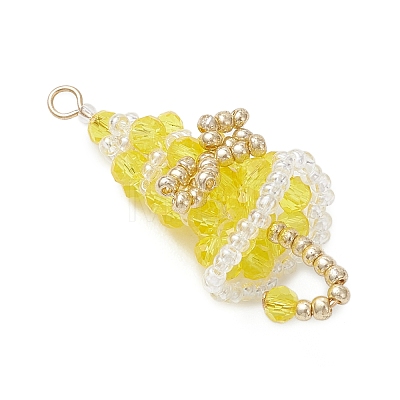 Glass Pendants PALLOY-MZ01164-04-1