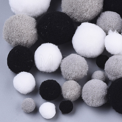 DIY Doll Craft Polyester High-elastic Pom Pom Ball AJEW-R093-01-C08-1