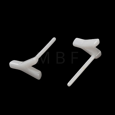 Hypoallergenic Bioceramics Zirconia Ceramic Stud Earrings EJEW-F340-04Y-1