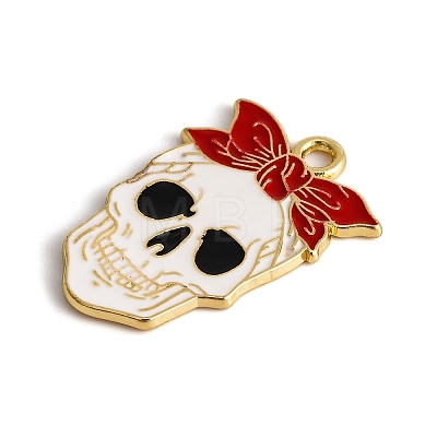 Halloween Theme Alloy Enamel Pendants ENAM-N056-225C-G-1