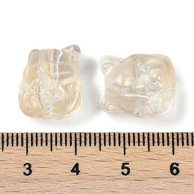 Transparent Spray Paint Glass Beads LS-X1-GLAA-H035-01C-1