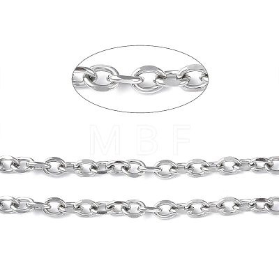 Oval Oxidation Aluminum Cable Chains CHA-K003-05P-1