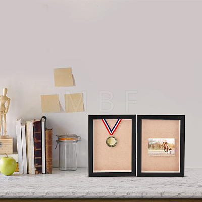 Double Plastic Vertical Hinged Photo Frames DJEW-WH0043-14B-01-1