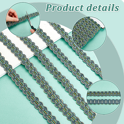 Polyester Curtain Lace Trimmer Ribbon DIY-WH0400-02D-1