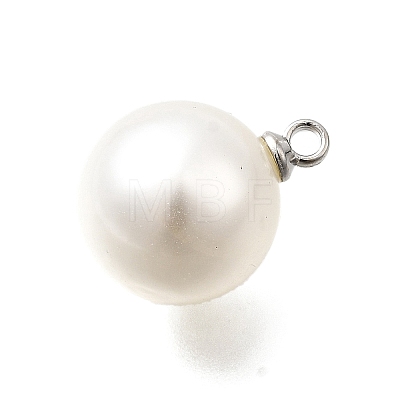 ABS Plastic Imitation Pearl Pendants FIND-H052-01G-01P-1