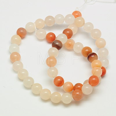 Natural Pink Aventurine Beads Strands G-G509-4mm-01-1