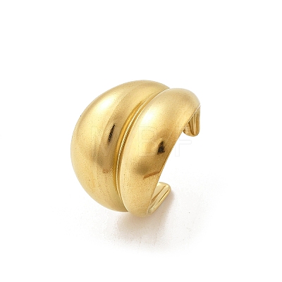304 Stainless Steel Open Cuff Rings RJEW-R014-02G-01-1