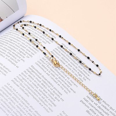 304 Stainless Steel Link Chain Necklaces NJEW-JN03084-04-1