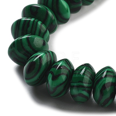 Synthetic Malachite Beads Strands G-P559-A04-02-1