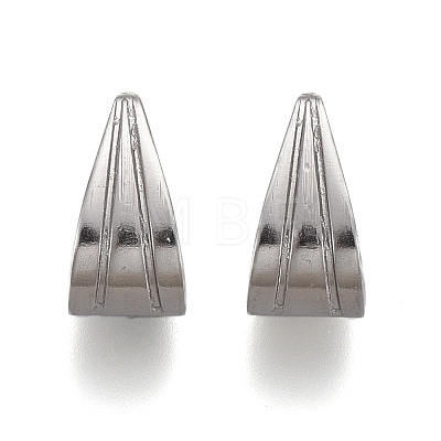 304 Stainless Steel Snap On Bails STAS-P249-07P-1