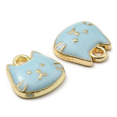 Golden Plated Alloy Charms ENAM-L042-01G-05-1