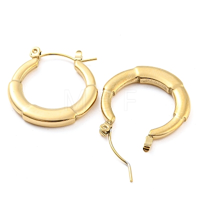 Ring 304 Stainless Steel Hoop Earrings for Women EJEW-C067-10G-1
