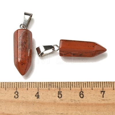 Natural Red Jasper Pendants G-Z067-07P-11-1