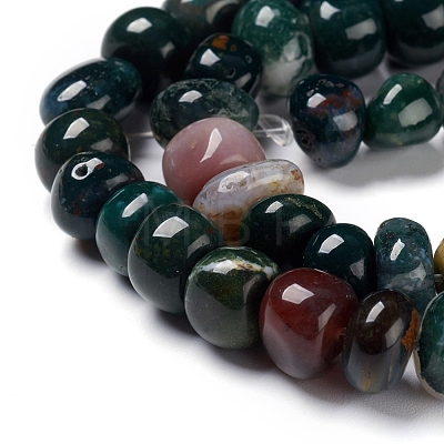 Natural Moss Agate Beads Strands X-G-I194-21-1