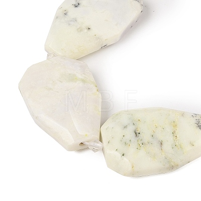 Natural White African Opal Beads Strands G-P548-B09-01-1
