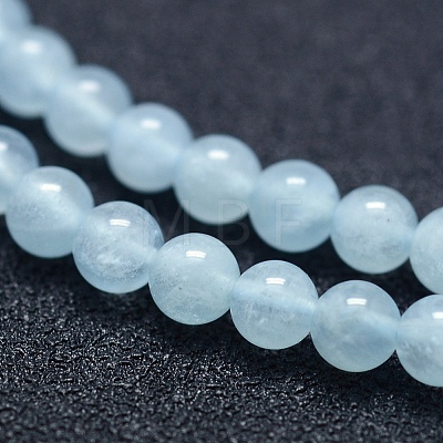 Natural Aquamarine Beads Strands G-P342-10-4mm-A+-1