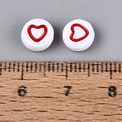 Opaque Acrylic Beads AC-N167-02A-1