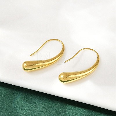 304 Stainless Steel Teardrop Dangle Earrings X-EJEW-S272-06G-1