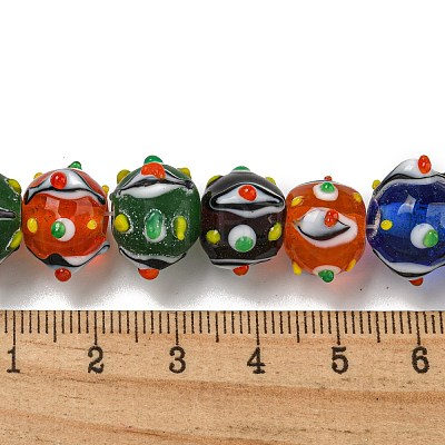 Handmade Lampwork Beads Strands LAMP-N025-05A-1