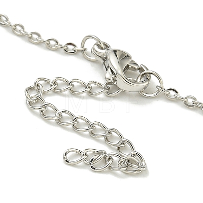 304 Stainless Steel Cable Chain Necklaces NJEW-H040-14P-1