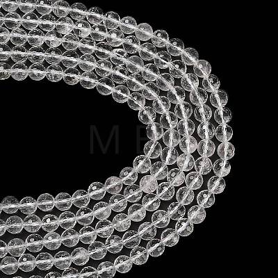 Natural Quartz Crystal Beads Strands G-C280-B14-8mm-1